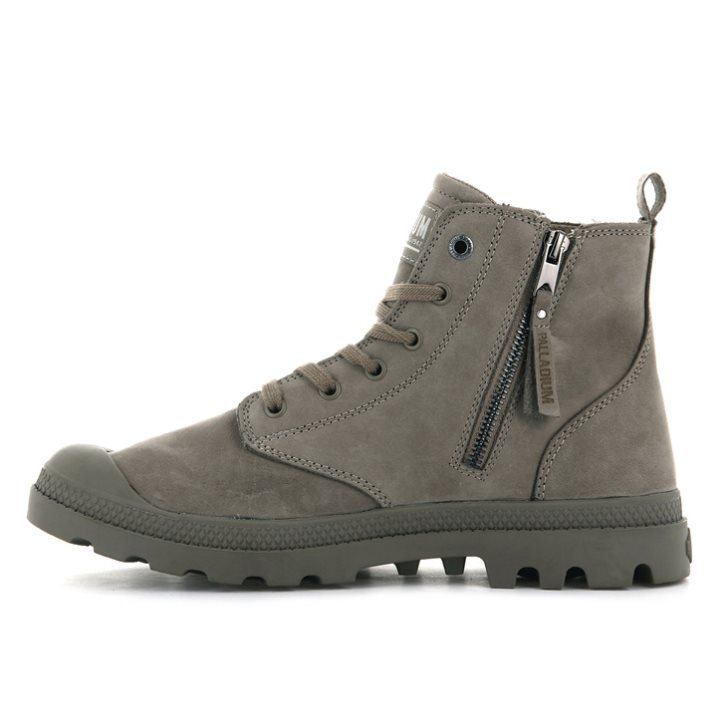 Pánské Boty Palladium Pampa Hi Zip NBK Hnědé | CZ RWY-45B